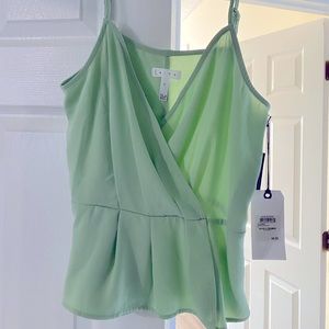 Leith peplum tank top NWT
